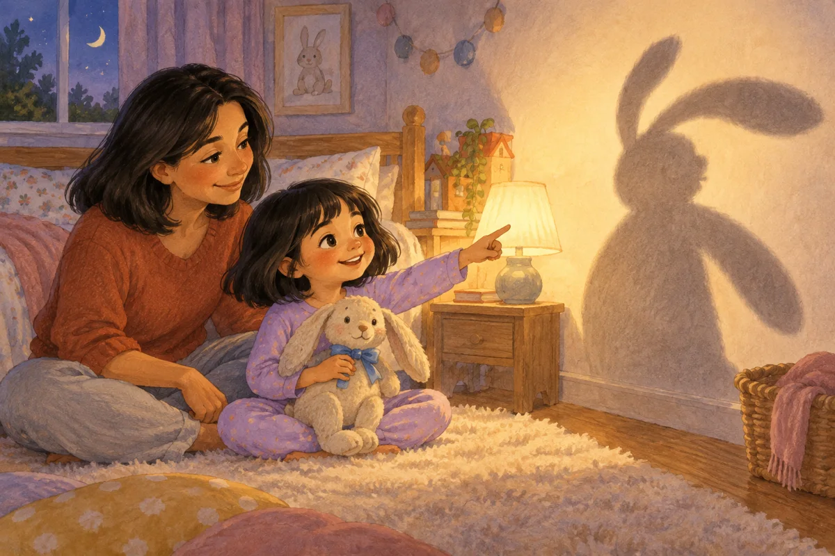 Ein Hase an der Wand